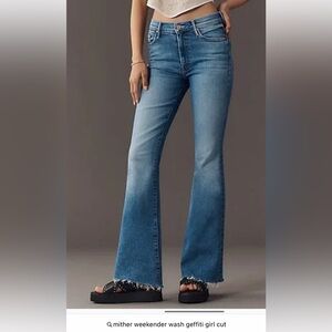 Mother The Weekender in Graffiti Girl. Size 32. Worn once.